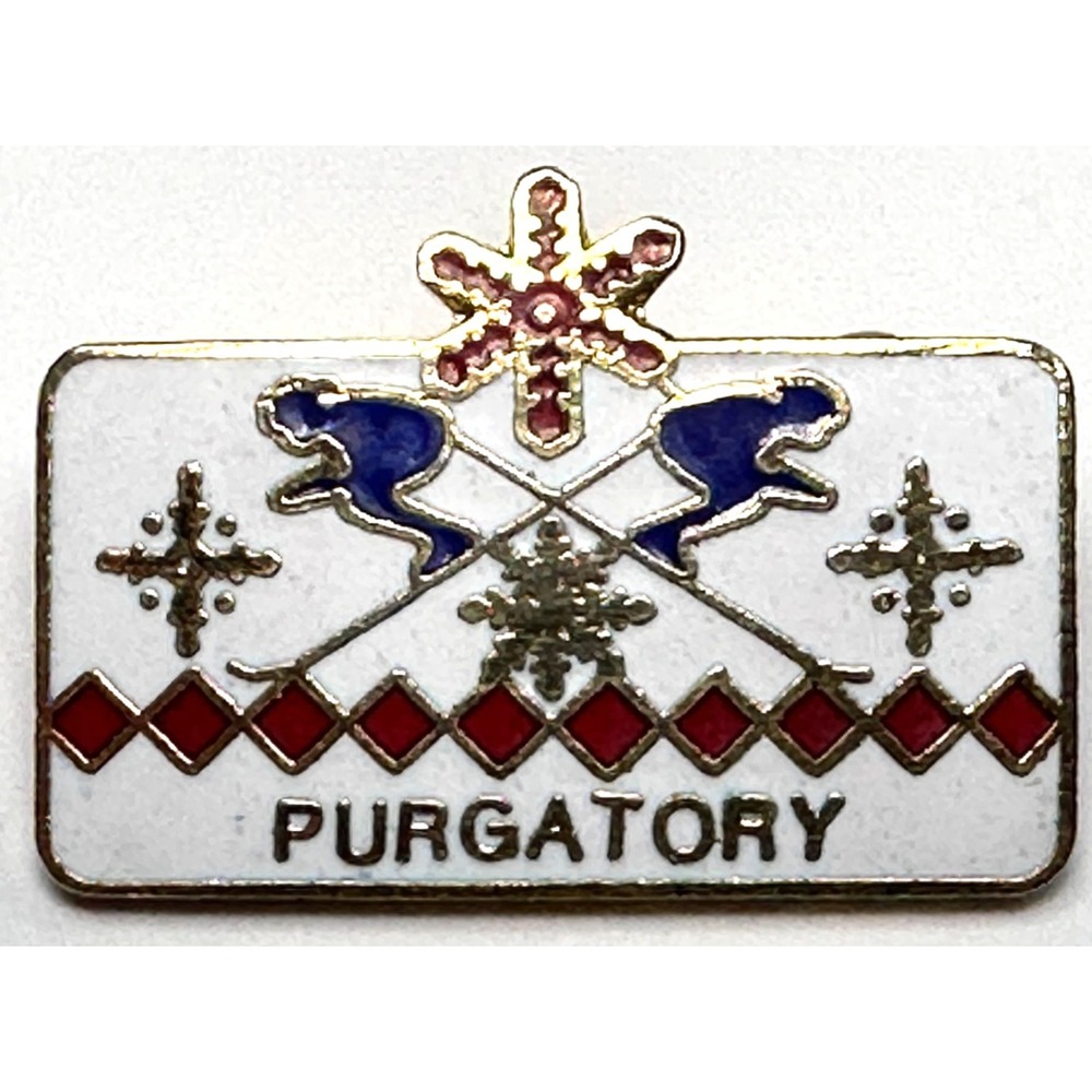 VTG Spirit Mountain Ski Resort Lapel Pin Brooch Purgatory Minnesota 1970's 1"